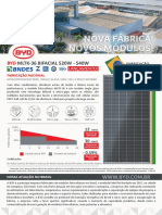 BYD MLTK-36 Bifacial 520W-540W: Novos módulos fotovoltaicos produzidos no Brasil