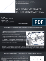 Principios y Fundamentos de Maquinas en Corriente Alterna Ing Pablo Cusatti 16099275