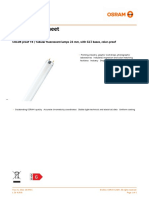 Product Datasheet: COLOR Proof T8 - Tubular Fluorescent Lamps 26 MM, With G13 Bases, Color-Proof