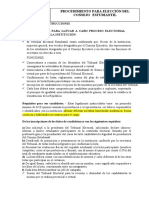 Procedimiento para Eleccion Del Consejo Estudiantil