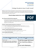 DEBATE - Should College Students Have Credit Cards