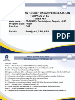 Tinjauan Dan Konsep Dasar Pembelajaran Terpadu Di SD