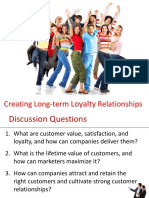Creating Long-Term Loyalty Relationships