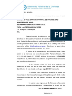 Gobierno de La Ciudad Autónoma de Buenos Aires Ministerio de Salud Secretaria de Bienestar Integral para Las Personas Mayores