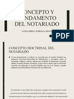 Concepto y Fundamento Del Notariado