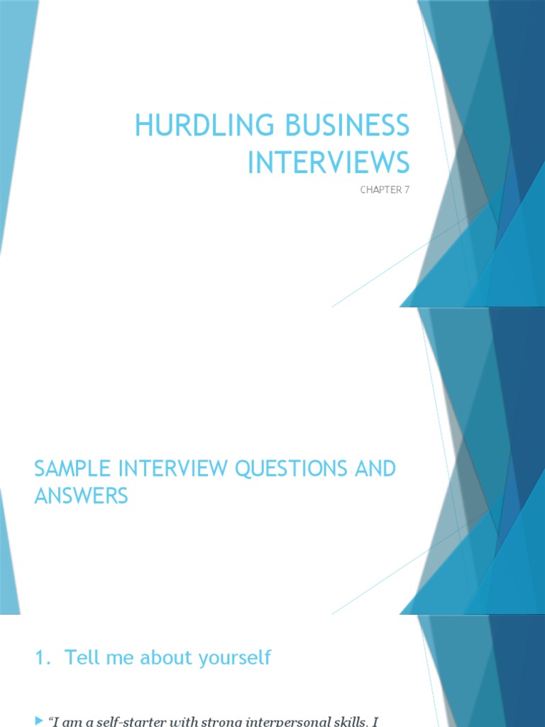 Sample Interview Questions & Answers | PDF