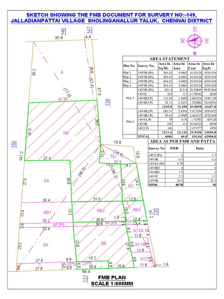 Land Survey Map for Developers | PDF