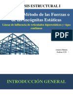 Análisis Estructural I: Unidad 3: Método de Las Fuerzas o de Las Incógnitas Estáticas