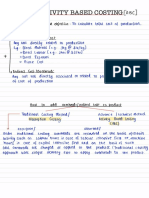 Activity Based Costing Notes