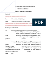 Pagdiriwang NG Pagsusunog NG Mga Lumang Palaspas para Sa Miyerkules NG Abo Panimula