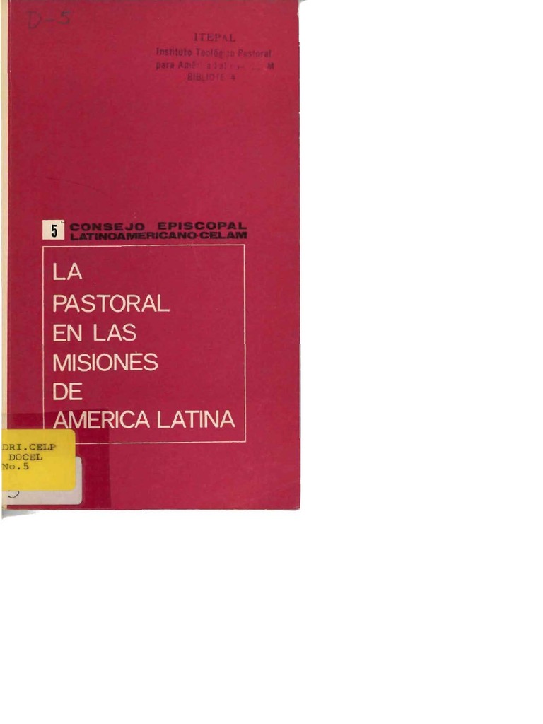 La Pastoral de Las Misiones en América Latina | PDF | Iglesia Católica ...