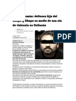 Periódico de Benedicto y Detiene Al Ojo de Chapo Guzmán
