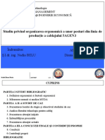 Studiu Privind Organizarea Ergonomică A Unor Posturi Din Linia de Producție A Cablajului 5AGEN3