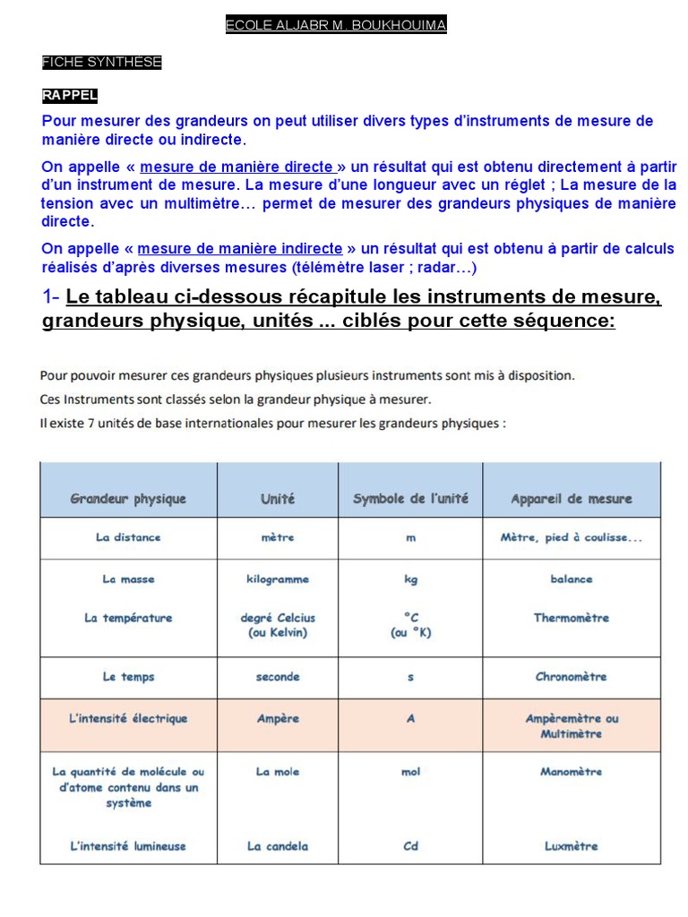 Mesurer les Grandeurs Physiques | PDF | Capteur | Analogique