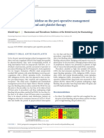 BR J Haematol - 2022 - Saja - Addendum To The Guideline On The Peri Operative Management of Anti Coagulation and