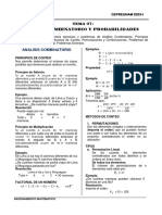 Tema #07 - ANALISIS COMBINATORIO Y PROBABILIDADES