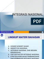 Integrasi Nasional: Materi Pelatihan KTSP 2009 Departemen Pendidikan Nasional