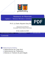 Resistencia de Materiales: Cap Itulo 1: "Esfuerzos Normales en Elementos Estructurales"