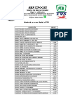 Lista de Precios Mayoreo 28 Diciemre 2022