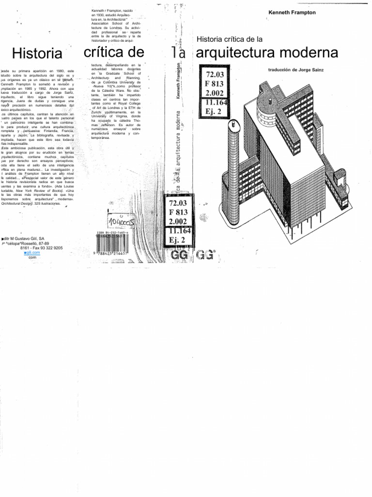 Historia Crítica de Arquitectura Moderna PDF Era de iluminacion foto