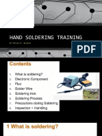 Hand Soldering Training: BY Brian M. Bualan