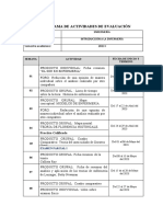 Cronograma de Actividades