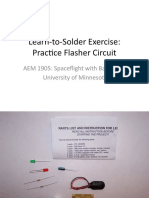 Learn-to-Solder Exercise: Practice Flasher Circuit: AEM 1905: Spaceflight With Ballooning University of Minnesota
