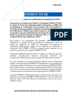 Energy Star: AHRI Como Organismo de Certificación Reconocido Por La EPA