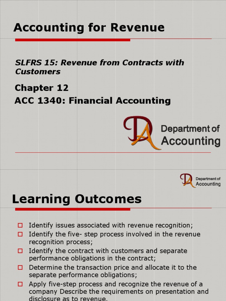 SLFRS 15: Revenue Recognition Guide | PDF | Prices | Revenue