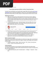 Search Engine Optimization (Seo) For Youtube: A Step by Step Guide