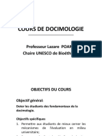 Cours de Docimologie: Professeur Lazare POAMÉ Chaire UNESCO de Bioéthique