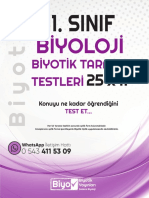 Biyoloji: Biyotik Tarama Testleri