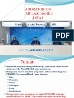 Laboratorium Simulasi Bank I (LSB) 1: Instruktur: Adi Penwan, SE., MM