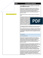 Clausula Anterior Clausula Nueva: GDPR de Requerimientos