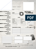 Broken Compass Character Sheet