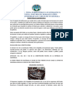 Conferencia: Tema: Poder Público Guatemalteco. Conferencista: José Miguel Morales López. Cundech-Universidad San Carlos de Guatemala