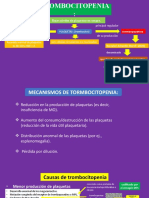 Bajos Niveles de Plaquetas en Sangre. Trombopoyetina: Vida Útil de 7a10 Días