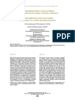 Transdisciplinariedad y Transversalidad. Una Experiencia para Religar La Práctica Educativa