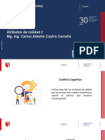 Sesión 03: Atributos de Calidad I: Mg. Ing. Carlos Alberto Castro Carreño