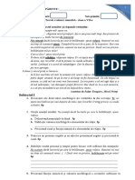 Test de Evaluare Sumativa Clasa A 7 A