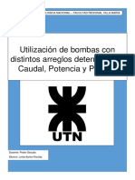 Utilización de Bombas Con Distintos Arreglos Determinando Caudal, Potencia y Presión