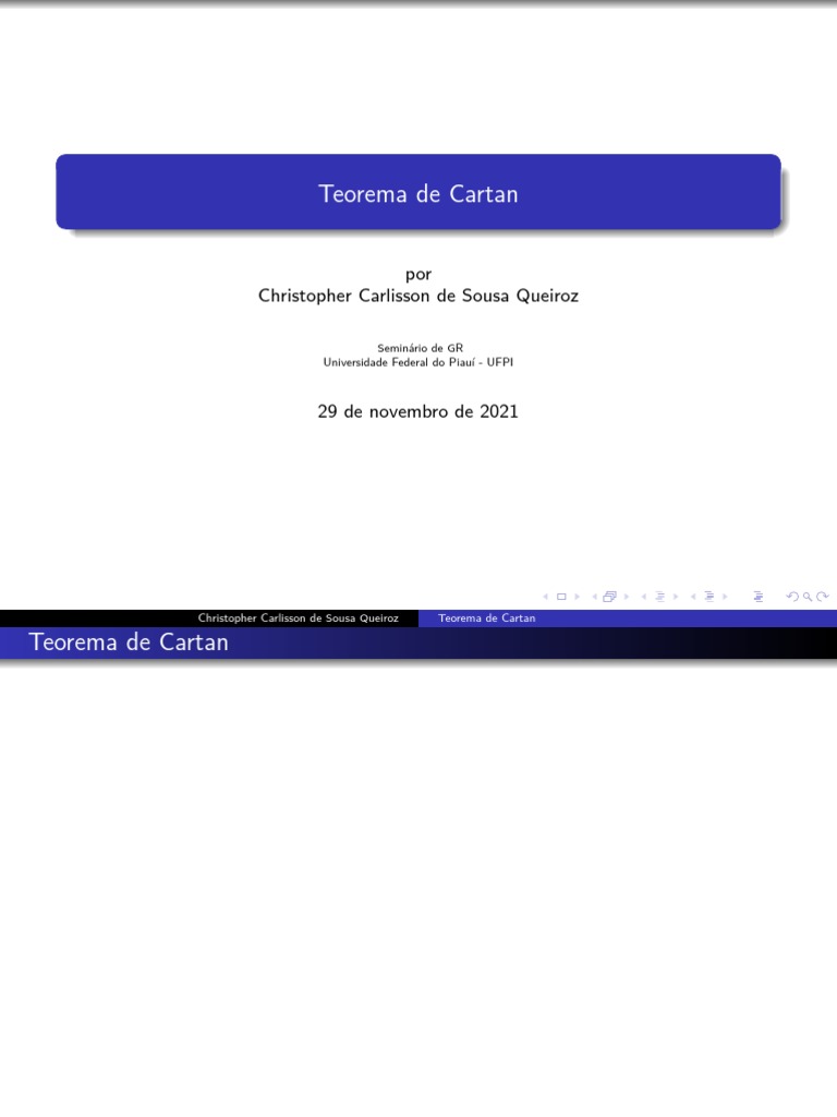 Teorema de Cartan PDF