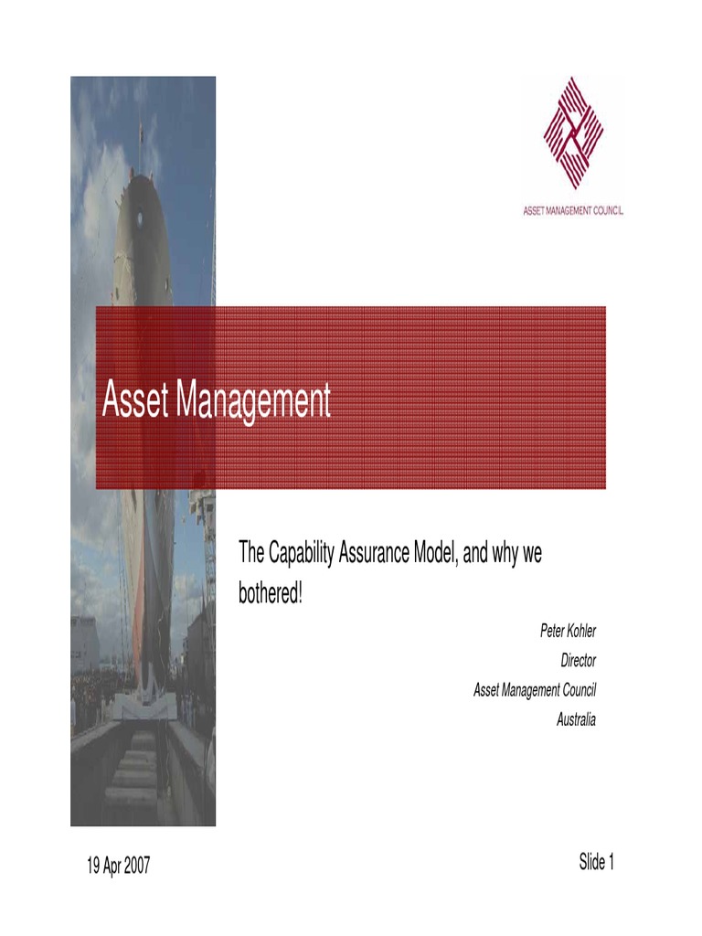 Asset Management Council 0902 Asset Management Model PDF Product