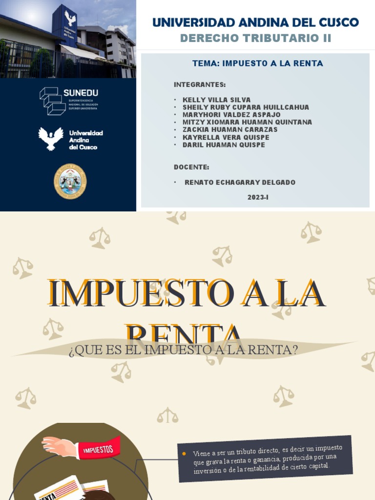 Guía Completa sobre Impuesto a la Renta | PDF | Impuestos | Impuesto ...