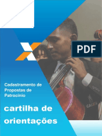 Cartilha de Orientações: Cadastramento de Propostas de Patrocínio