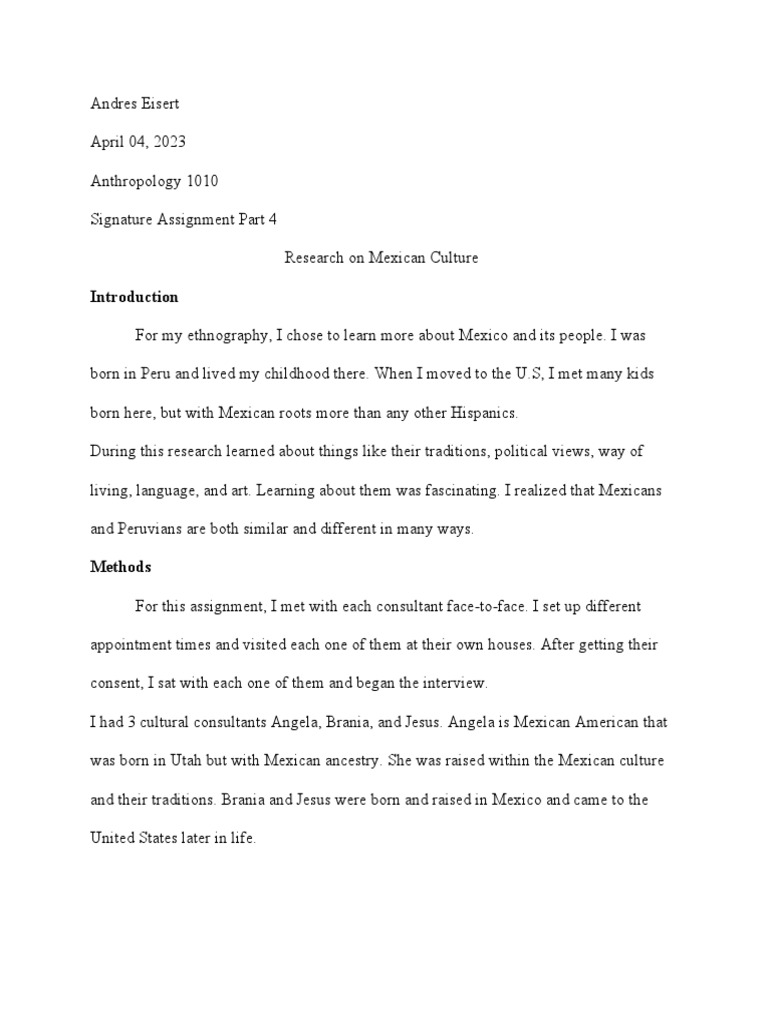 Signature Assignment Part 4 | PDF | Family | Marriage
