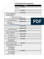 2011-2012 Assessment Timeline HS