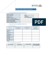 Plan Educativo Personalizado: 1. Datos Generales de La/El Estudiante