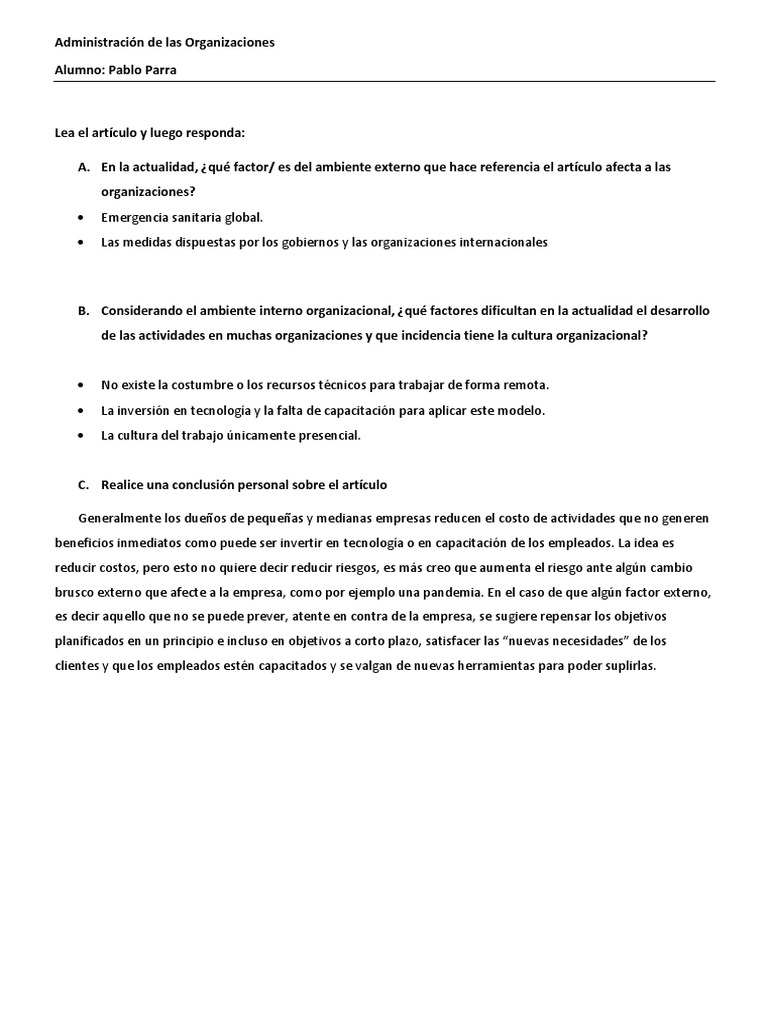 Actividad - Incertidumbre en La Gestión | PDF
