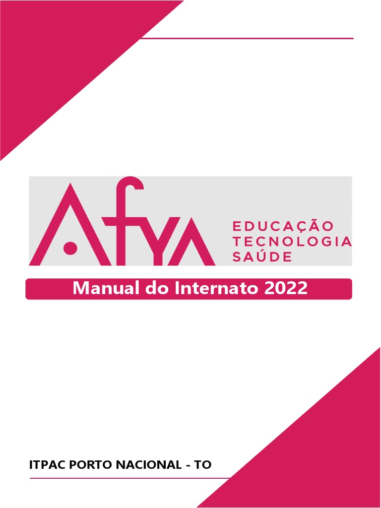 Manual Do Internato 2022: Itpac Porto Nacional - To | PDF | Remédio ...